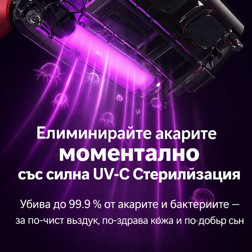 MiteKiller™ семеен антиалергичен UV прахосмукач