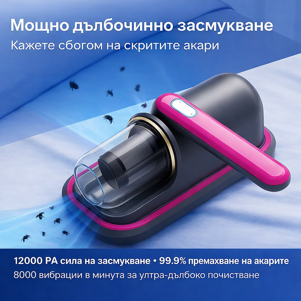 MiteKiller™ семеен антиалергичен UV прахосмукач