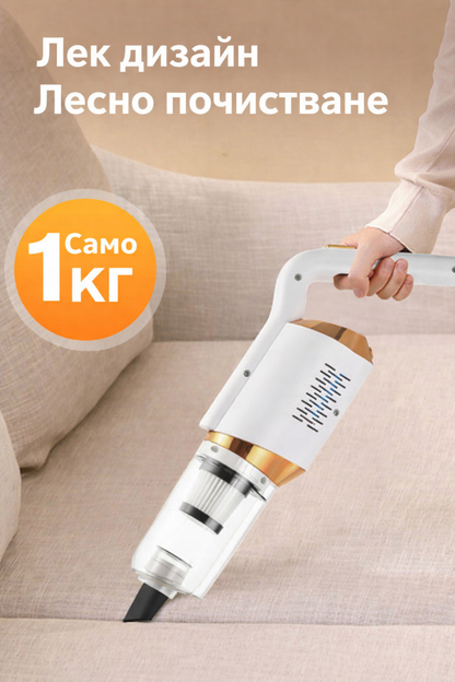 ⏳Ограничена във времето оферта⏰Безжична самостоятелно стояща презареждаема ръчна прахосмукачка